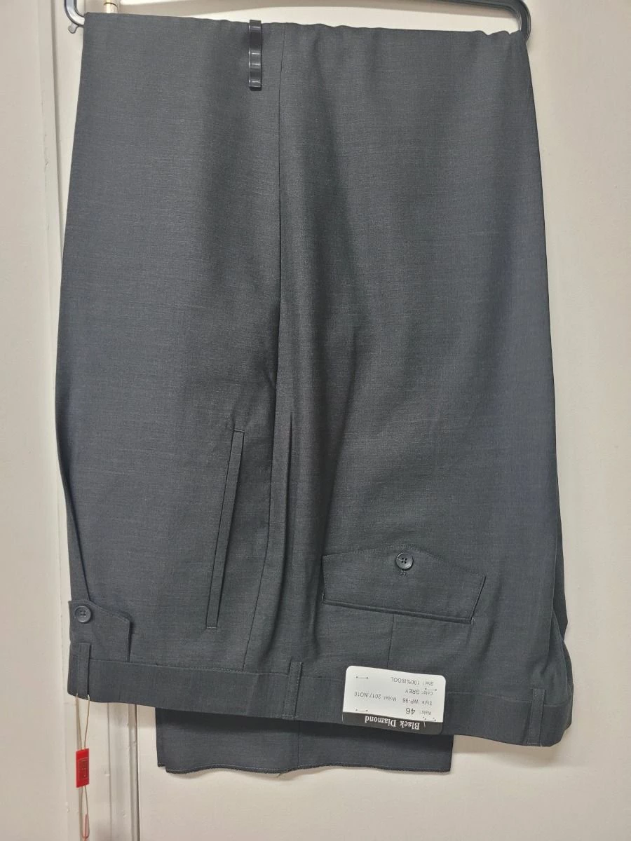 Apollo King Men's Outlet Semi Wide Leg Pants - 100% Wool Pants 6 Apollo King Men's Outlet Semi Wide Leg Pants - 100% Wool Pants - Image 4