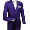 Vinci Men's 5 Piece Fashion Elegance Suit - Free Tie And Hanky