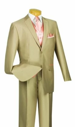 Vinci Men's 5 Piece Fashion Elegance Suit - Free Tie And Hanky 11 Vinci Men's 5 Piece Fashion Elegance Suit - Free Tie And Hanky -Empire Shop 23ss 4 tan peach copy
