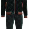 Stacy Adams Men's 2 Piece Velour Walking Suit - Chainlink -Empire Shop 2604 grn frnt