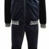 Stacy Adams Men's 2 Piece Velour Walking Suit - Textured Checker