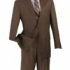 Vinci Men's 2 Piece Poplin Outlet Suit - 2 Button Jacket -Empire Shop 2c900 2 brown 21