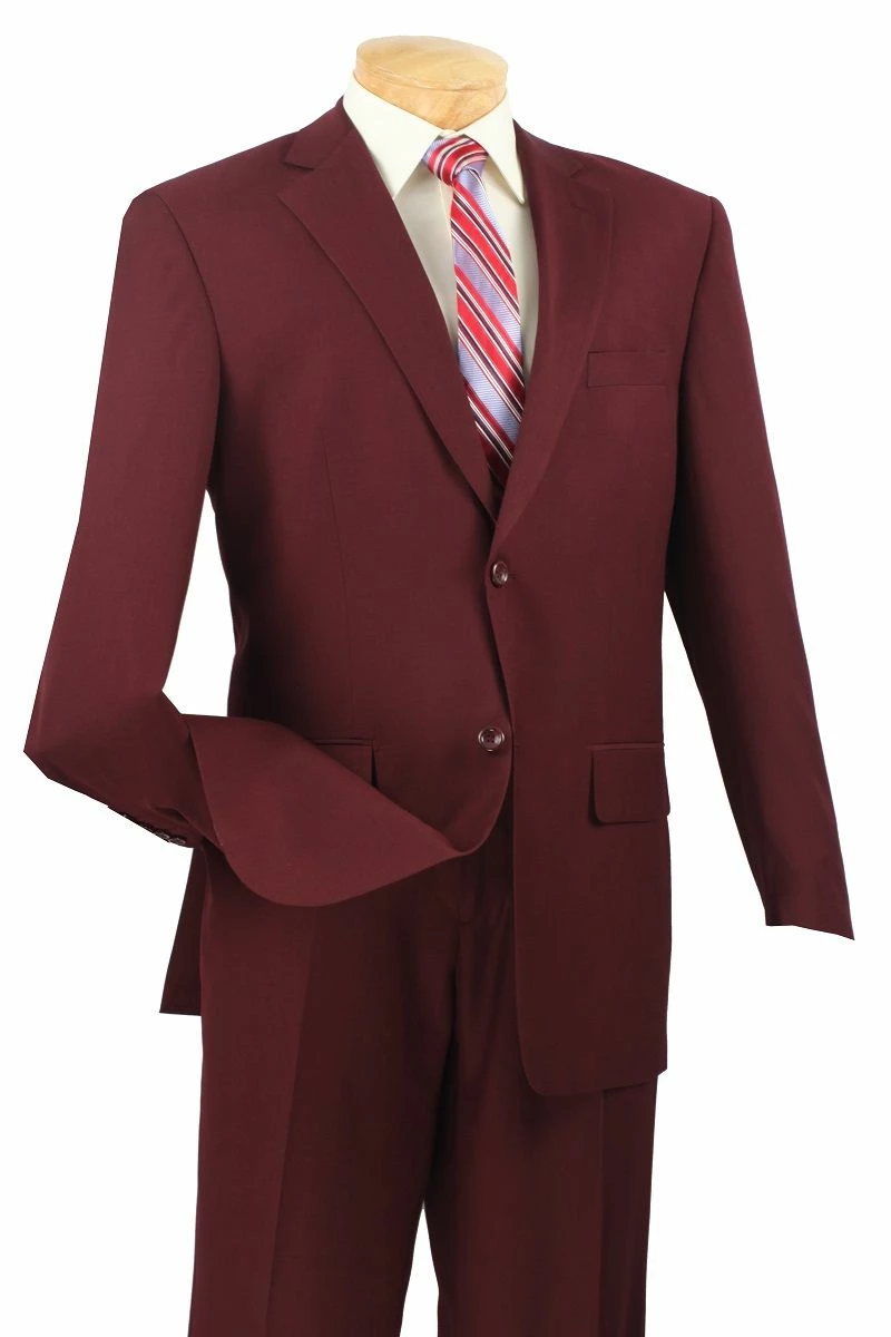Vinci Men's 2 Piece Executive Suit - Basket Weave Fabric 5 Vinci Men's 2 Piece Executive Suit - Basket Weave Fabric - Image 3