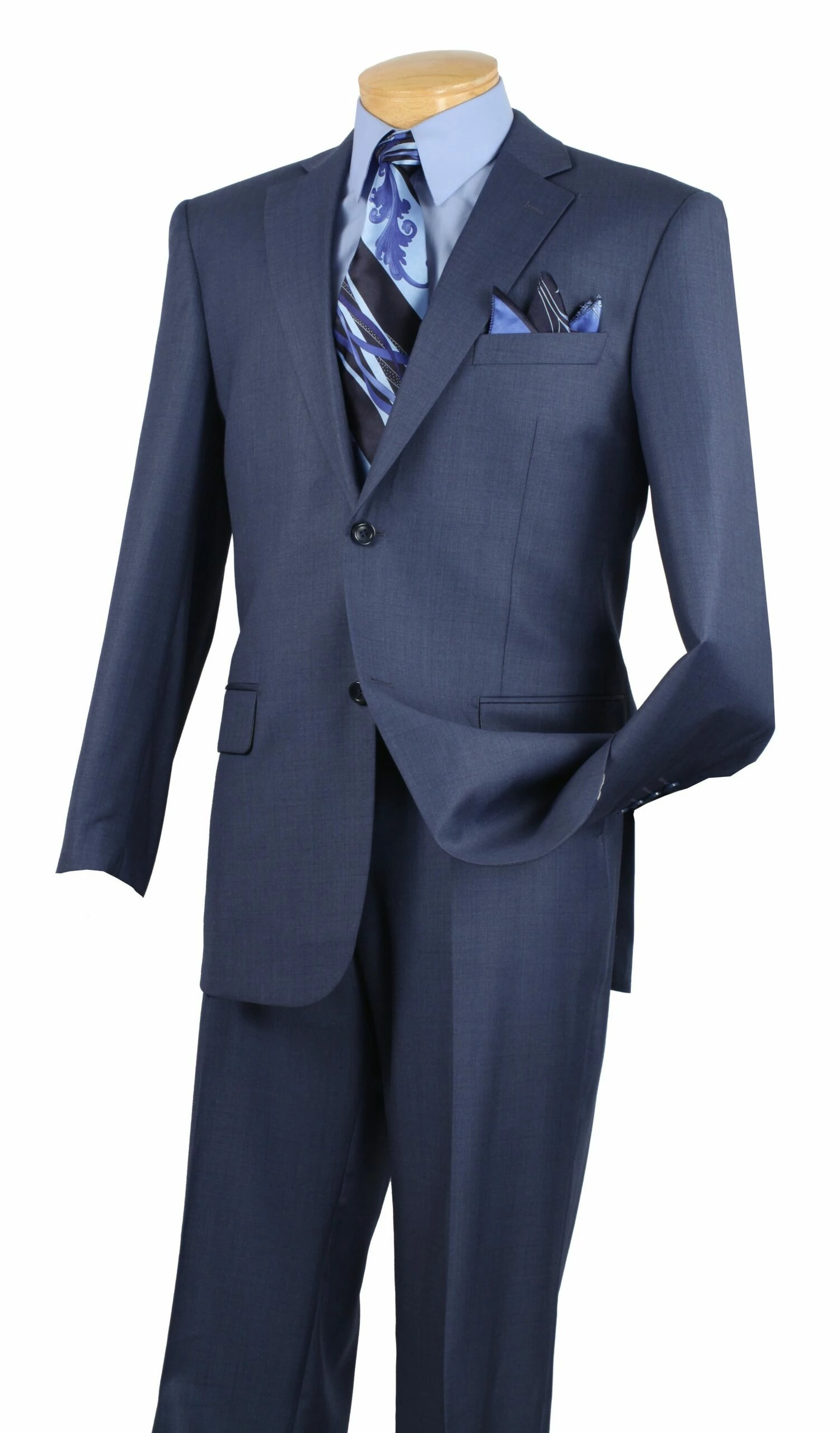 Vinci Men's 2 Piece Executive Suit - Basket Weave Fabric 3 Vinci Men's 2 Piece Executive Suit - Basket Weave Fabric