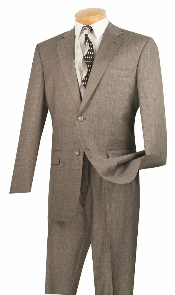 Vinci Men's 2 Piece Executive Suit - Basket Weave Fabric 6 Vinci Men's 2 Piece Executive Suit - Basket Weave Fabric - Image 4
