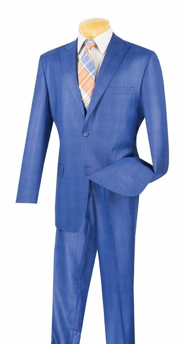 Vinci Men's 2 Piece Wool Feel Executive Suit - Peak Lapel 5 Vinci Men's 2 Piece Wool Feel Executive Suit - Peak Lapel - Image 3