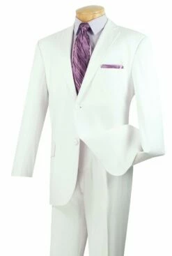 Vinci Men's 2 Piece Wool Feel Executive Suit - Extra Long Sizes -Empire Shop 2tr white 4 page 13 39
