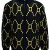 Silversilk Men's Sweater - Cubed Style -Empire Shop 4202 blk frnt