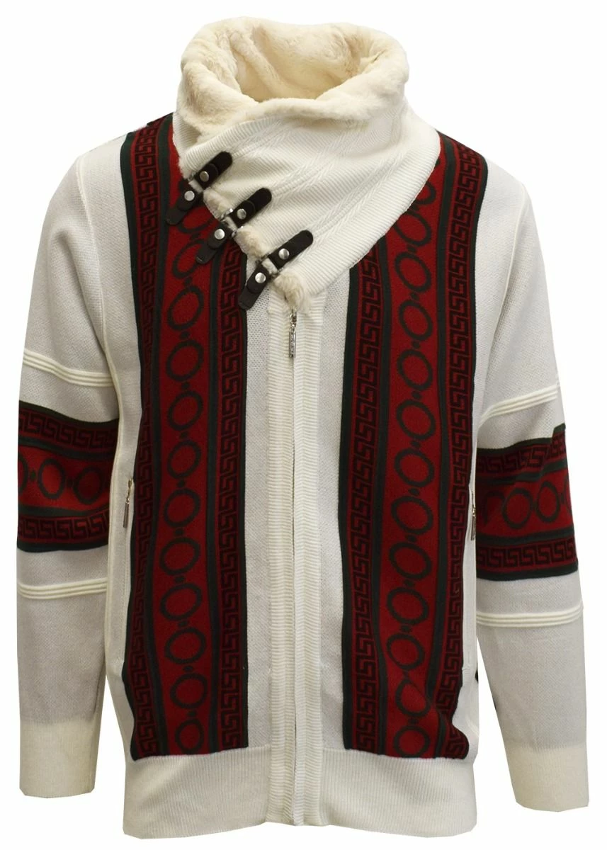 Silversilk Men's Sweater - Circle Dot Pattern 4 Silversilk Men's Sweater - Circle Dot Pattern - Image 2