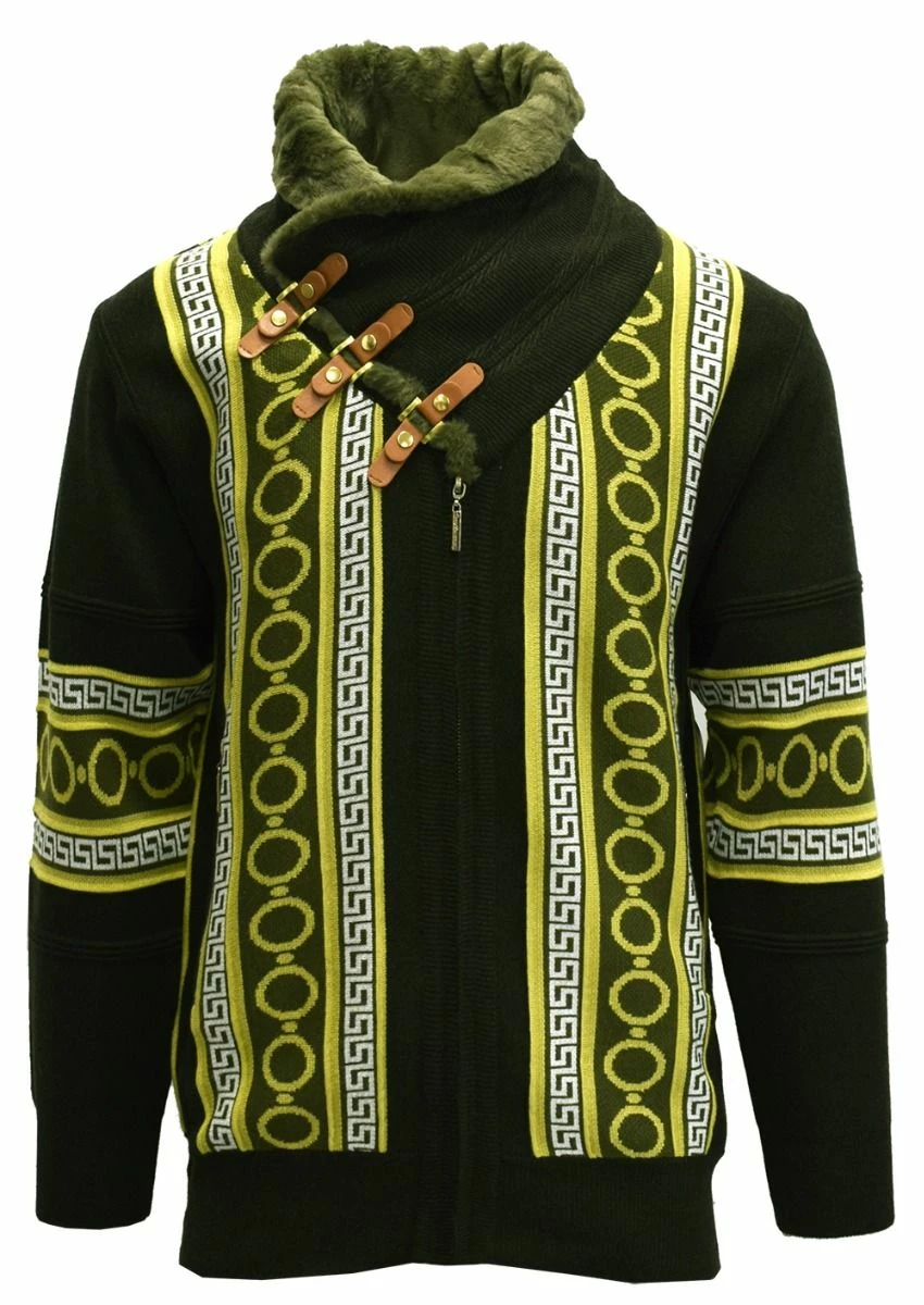 Silversilk Men's Sweater - Circle Dot Pattern 6 Silversilk Men's Sweater - Circle Dot Pattern - Image 4