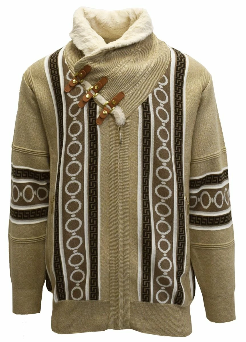 Silversilk Men's Sweater - Circle Dot Pattern 7 Silversilk Men's Sweater - Circle Dot Pattern - Image 5