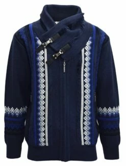 Silversilk Men's Sweater - Double Buckle Collar 10 Silversilk Men's Sweater - Double Buckle Collar -Empire Shop 4206 nvy frnt
