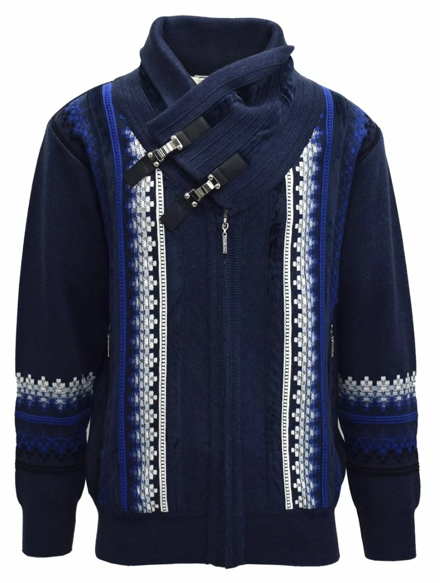 Silversilk Men's Sweater - Double Buckle Collar 6 Silversilk Men's Sweater - Double Buckle Collar - Image 4