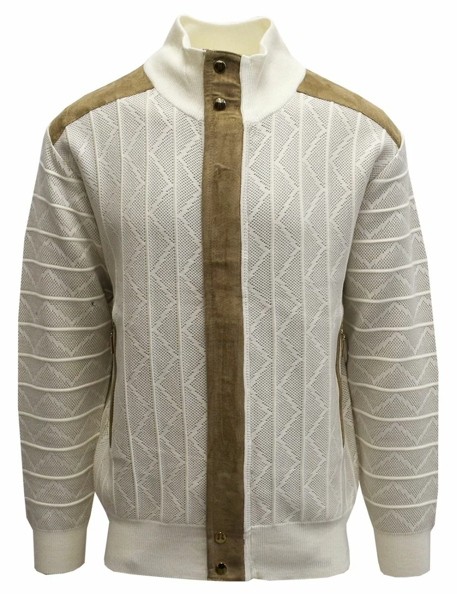 Silversilk Men's Sweater - Zig Zag Stripe 5 Silversilk Men's Sweater - Zig Zag Stripe - Image 3