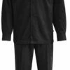 Stacy Adams Men's 2 Piece Suede Feel Walking Suit - High Quality Fabric