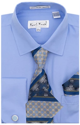 Karl Knox Men's French Cuff Shirt Set - Polka Dot 5 Karl Knox Men's French Cuff Shirt Set - Polka Dot - Image 3