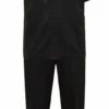 Silversilk Men's 2 Piece Short Sleeve Walking Suit - Textured Diamonds 1 Silversilk Men's 2 Piece Short Sleeve Walking Suit - Textured Diamonds -Empire Shop 51016 blk f1
