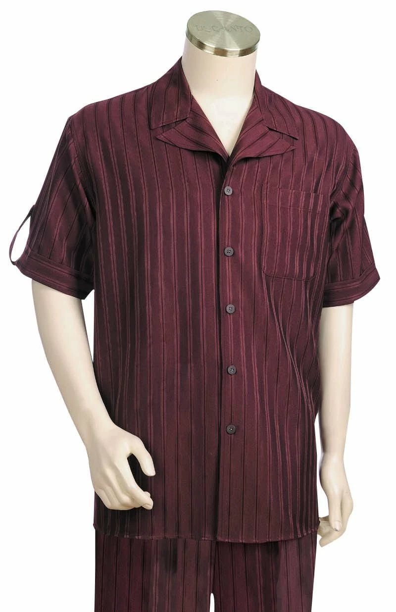 Canto Men's 2 Piece Short Sleeve Walking Suit - Wide Collar 9 Canto Men's 2 Piece Short Sleeve Walking Suit - Wide Collar - Image 7