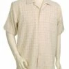 Canto Men's 2 Piece Short Sleeve Walking Suit - Checker 1 Canto Men's 2 Piece Short Sleeve Walking Suit - Checker -Empire Shop 686 01 taupe 2