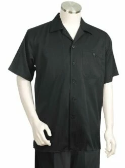 Canto Men's 2 Piece Walking Suit - Subtle Solid Stripe