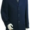 Canto Men's 3 Piece Sharkskin Fashion Suit - Double Button Jacket -Empire Shop 8276 01 navy 2