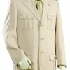 Canto Men's 2 Piece Military Style Fashion Suit - Pic Stitching 2 Canto Men's 2 Piece Military Style Fashion Suit - Pic Stitching -Empire Shop 8291 01 taupe 2