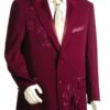 Canto Men's 2 Piece Fashion Suit - Embroidered Jacket