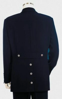 Canto Men's 2 Piece Military Style Fashion Suit - Button Details 6 Canto Men's 2 Piece Military Style Fashion Suit - Button Details -Empire Shop 8326nvinset