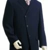 Canto Men's 3 Piece Microfiber Fashion Suit - Slanted Closure -Empire Shop 8328 01 navy 2