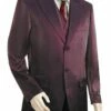 Canto Men's 3 Piece Fashion Suit - Tone On Tone Stripe Peak Lapel 2 Canto Men's 3 Piece Fashion Suit - Tone On Tone Stripe Peak Lapel -Empire Shop 8336 01 wine 2