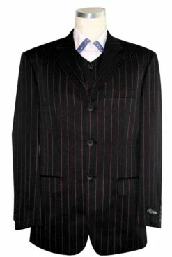 Canto Men's 3 Piece Microfiber Fashion Suit - Bold Pinstripe 9 Canto Men's 3 Piece Microfiber Fashion Suit - Bold Pinstripe -Empire Shop 8339 03 blackpink
