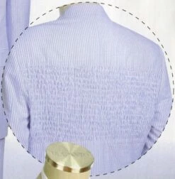 Canto Men's 2 Piece 100% Cotton Suit - Seersucker Peak Lapel -Empire Shop 8344 back