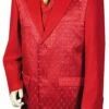 Canto Men's 3 Piece Designer Fashion Suit - Fancy Pattern -Empire Shop 8368 red