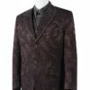 Canto Men's 3 Piece Silk Feel Fashion Suit - Rhinestone Paisley