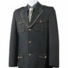 Canto Men's 2pc Cotton Denim Fashion Suit - Gold Buttons