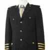 Canto Men's 2 Piece Military Fashion Suit - Gold Military Accents -Empire Shop 8391 black