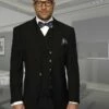 Statement Men's 100% Wool Suit - Unique Double Breasted Vest 1 Statement Men's 100% Wool Suit - Unique Double Breasted Vest -Empire Shop 88779 florence black