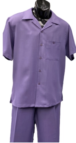 Dreams By Zacchi Men's Wide Leg 2 Piece Walking Suit - Solid Colors -Empire Shop alfie lavenderfull