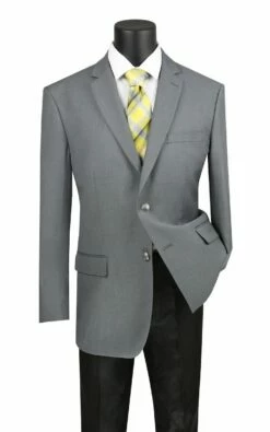 Vinci Men's Executive Sport Coat - Classic Business Coat -Empire Shop b tr gray copy