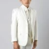 Azurro Boy's 5 Piece Suit In Solid Colors - Vested W/Shirt And Tie -Empire Shop b347 05