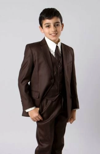 Tazio Boy's 5 Piece Outlet Suit In Solid Colors - Vested W/Shirt And Tie 7 Tazio Boy's 5 Piece Outlet Suit In Solid Colors - Vested W/Shirt And Tie - Image 5