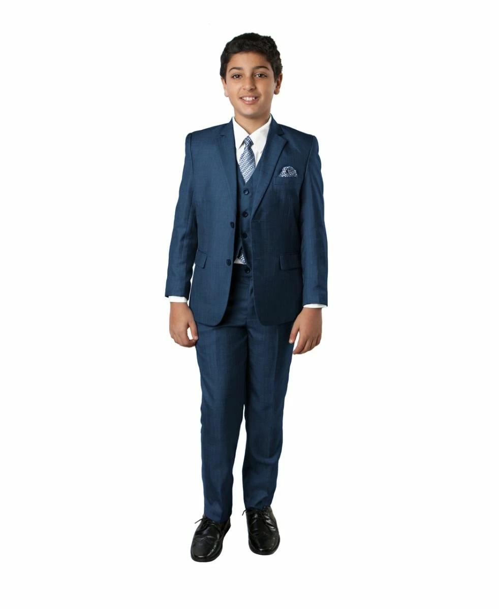Tazio Boy's 5 Piece Suit With Shirt & Tie - Classic Executive 9 Tazio Boy's 5 Piece Suit With Shirt & Tie - Classic Executive - Image 7
