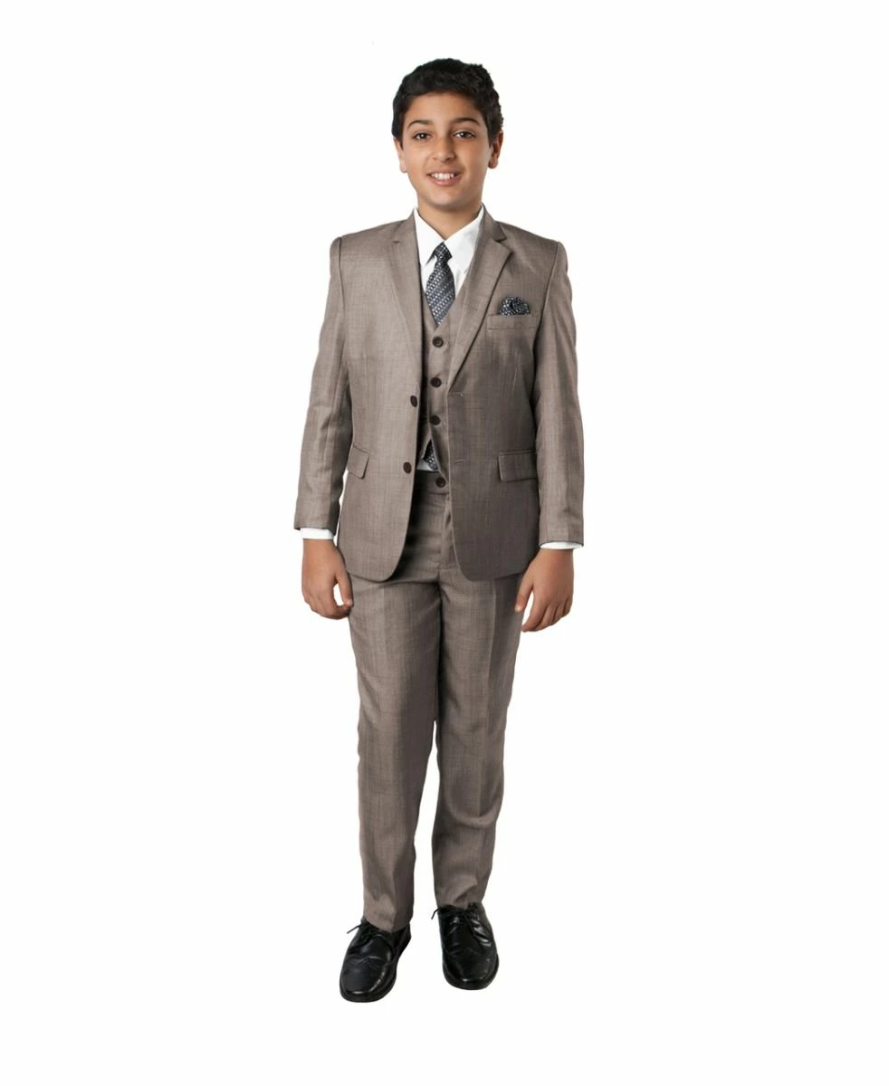 Tazio Boy's 5 Piece Suit With Shirt & Tie - Classic Executive 11 Tazio Boy's 5 Piece Suit With Shirt & Tie - Classic Executive - Image 9