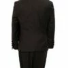 Tazio Boy's 2 Piece Tuxedo - Satin Lapel With Fabric Trim 1 Tazio Boy's 2 Piece Tuxedo - Satin Lapel With Fabric Trim -Empire Shop back 2