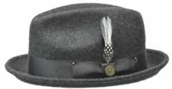 Bruno Capelo Men's Wool Hat - Stingy Fedora Style 10 Bruno Capelo Men's Wool Hat - Stingy Fedora Style -Empire Shop bb 205 charcoal opt