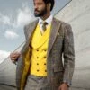 Statement Men's 100% Wool 3 Piece Suit - Vibrant Colors -Empire Shop benson banana