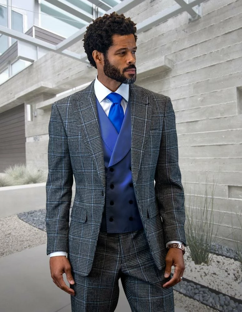 Statement Men's 100% Wool 3 Piece Suit - Vibrant Colors 8 Statement Men's 100% Wool 3 Piece Suit - Vibrant Colors - Image 6