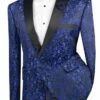 Vinci Men's 2 Button Sport Coat - Luxurious Jacquard -Empire Shop bf 2 blue 2