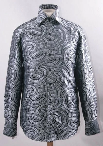 Daniel Ellissa Men's Fashion Dress Shirt - Braided Swirl 6 Daniel Ellissa Men's Fashion Dress Shirt - Braided Swirl - Image 4