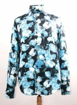 Daniel Ellissa Men's Fashion Dress Shirt - Bright Floral -Empire Shop black blue
